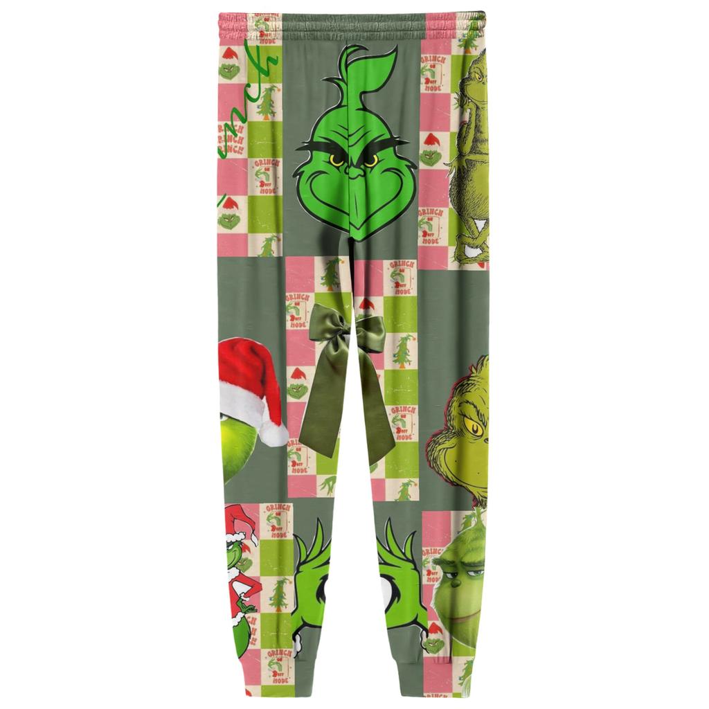 Men's Drawstring Pocket Casual Pants, Checkered Striped Printed Pocket Casual Pants, Home Sleeping Pants