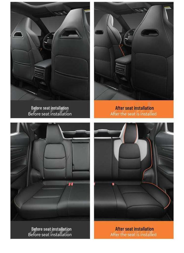 Changan X5 Plus All-Season Universal Leather Seat Cover - Breathable, Full Coverage Cushion.
