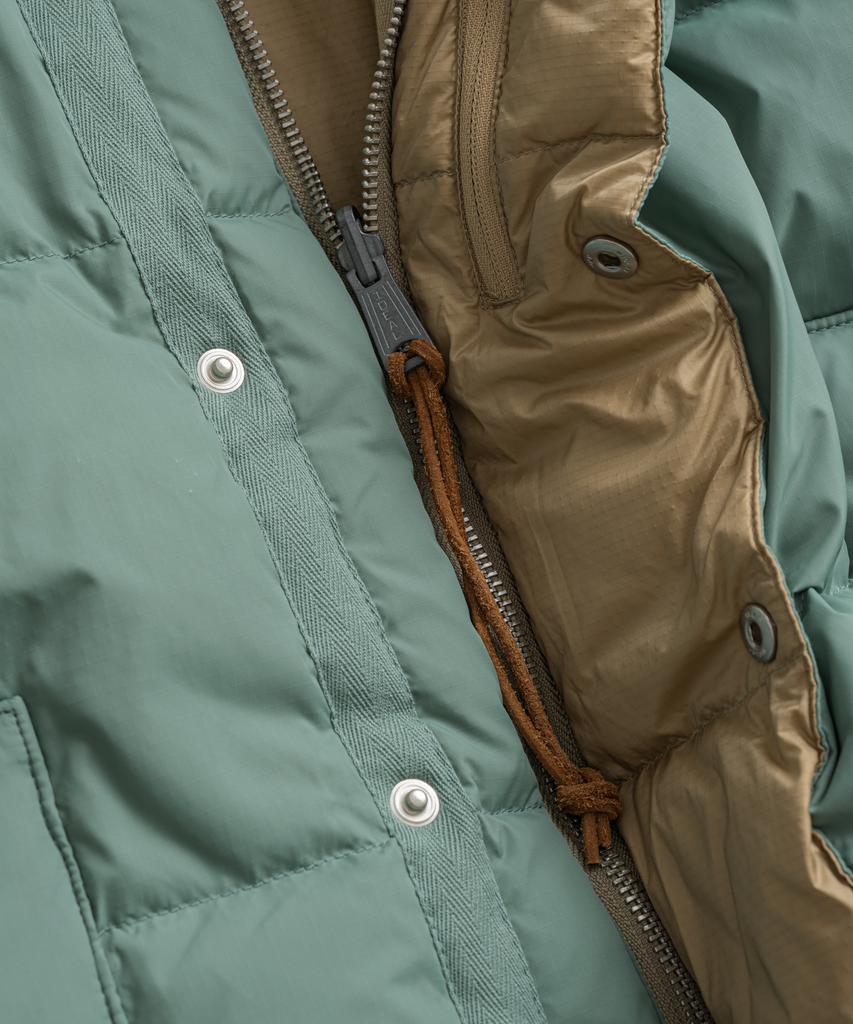 BEHEAVYER Sierra Duck Down Parka Sage Green/Tan