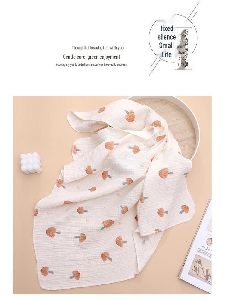 Newborn Swaddle: Two-Layer Cotton Gauze Bath Blanket