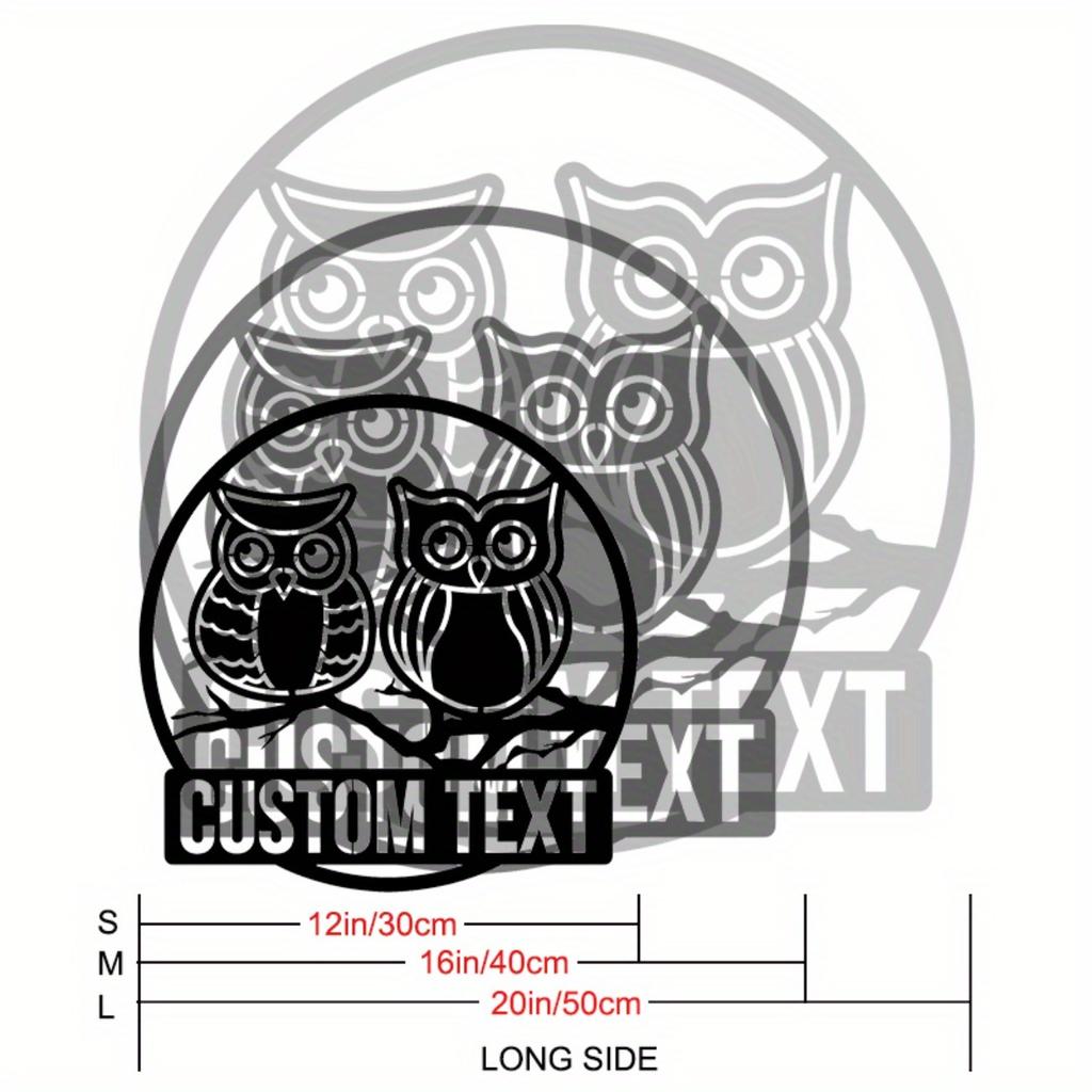 Vintage Metal Owl Wall Art Handmade Home Decor