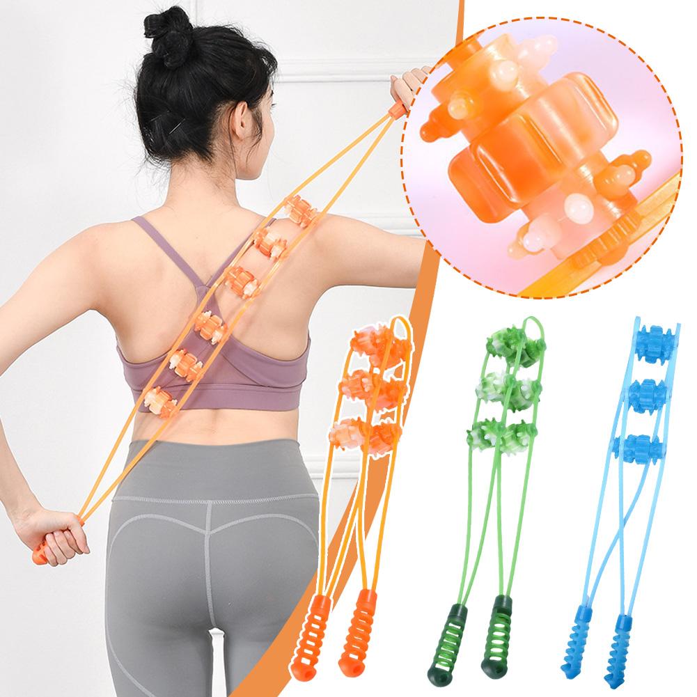 95cm Hand-held Muscle Massager For Back Shoulder Neck Physiotherapy 3 Tools Color Roller Massag T8C7