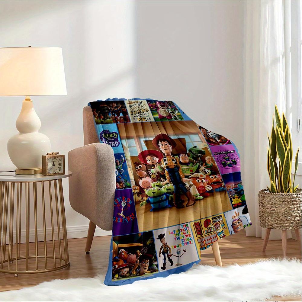 1pc Flannel Toy Story 3D Print Bedding Throw Blanket Sofa Cover Warm Plush