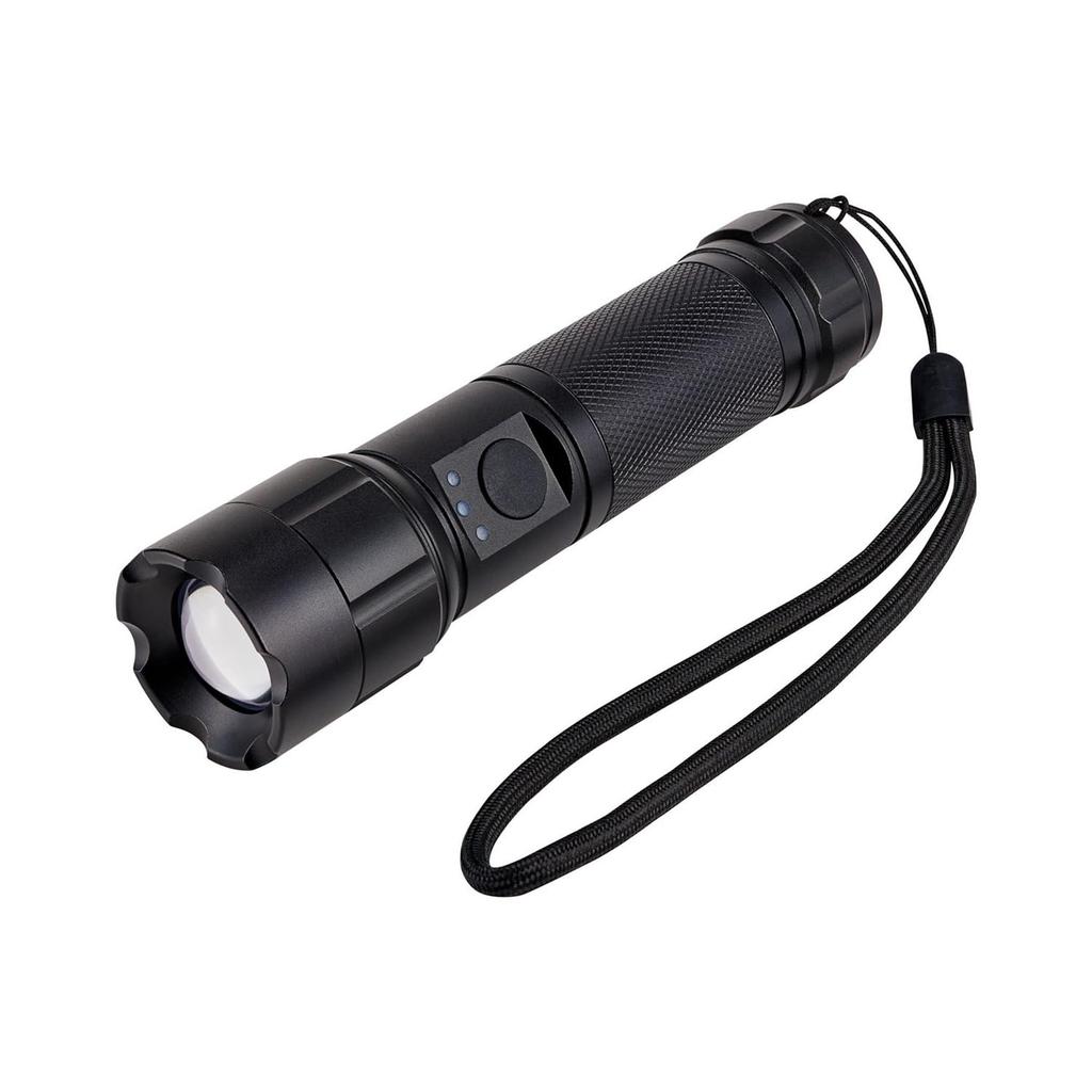 ELPA LED 450 with Hand Battery Battery Level Silver DOP-EP540 Flashlight, Waterproof, Lumens, Strap, Operated, Indicator,
