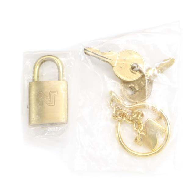 Nina Ricci Overall Handle Boston Bag Brown Key Charm with Pouch Women Used