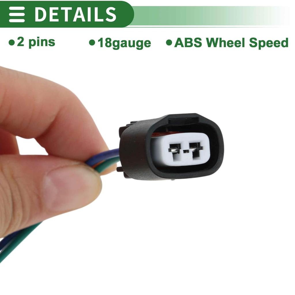 ACROPIX 2 Pins Sensor Wiring Harnesses ABS Wheel Speed Sensor Wiring Harness for Toyota Tacoma 2005-2020 No.8954208050 1 Pc 18gauge