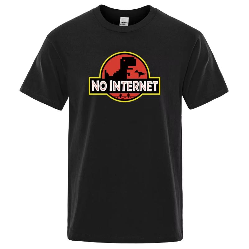 Cartoon Dinosaur Printed Tshirt Without Internet Unisexs Dinosaur Tshirt Trendy Fan Enthusiast Printed Top Street Style Shirt