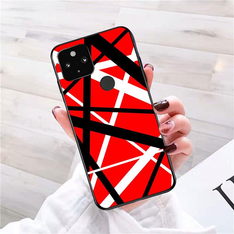 Eddie Van Halen Graphic Guitar Phone Case for Google Pixel 10 9 Pro XL 9A 8 7 6 Pro Pixel 8A 7A 6A Pixel 8 7 6 5