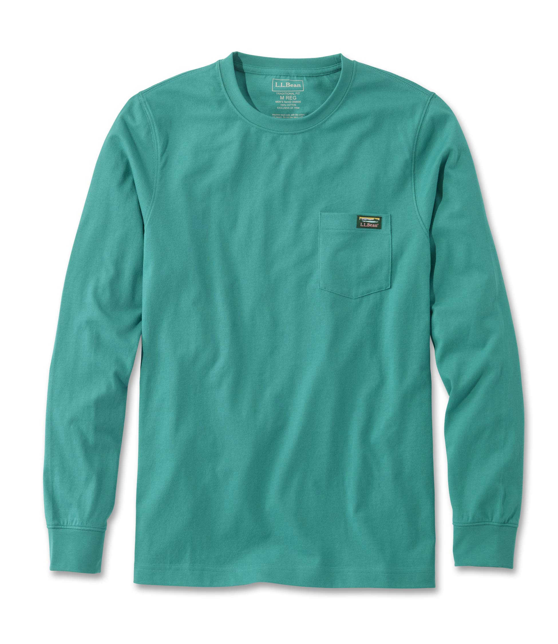 

Japan Fit Carefree Unshrunkable Tee Katahdin Label Japan Fit Size S Marina Label Blue 1000057567 [LL Bean] Men s T-shirt Teal/Kat