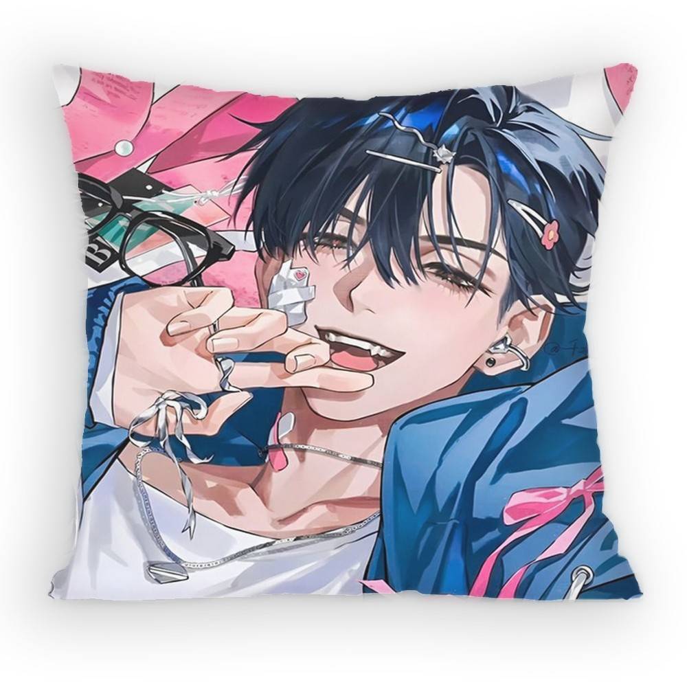 Alien Stage Ivan Pillow Case Antidustmite Pillowcase Invisible zipper silky short plush Sofa cushion cover