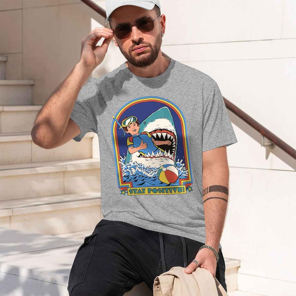Being In A Desperate Situation Stay Positive T Shirt Unisex Unisex Street Tops D Summer T Shirts Casual Loose Tshirt 2026 New Model