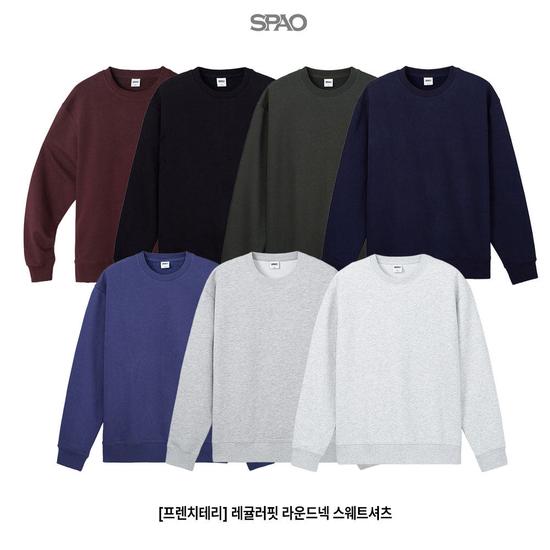 Spao Regular Fit Round Neck Sweatshirt Men’s Casual Top