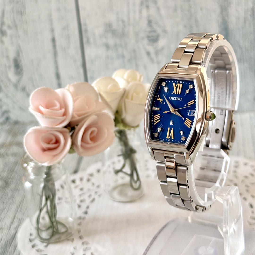 

[USED] Limited Edition SEIKO Lucia Watch 1B32-0AA0 Radio-Controlled Solar Navy