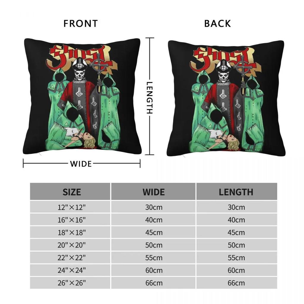 G-Geister Rockmusik Kissenbezug Grün Kissenbezug Kundenspezifischer Kissenbezug Lustige Kissenbezüge Für Sofa Zuhause Dekorativ