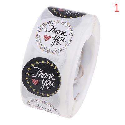 Thank You Stickers Seal Labels Cute Stickers 500Pcs Per Roll Stationery Sticker