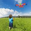 Mini Fishing Rod Kite Easy To Fly Foldable Cartoon Butterfly Swallow Parrot Kites for Kids Outdoor Beach Park Beginner Toy