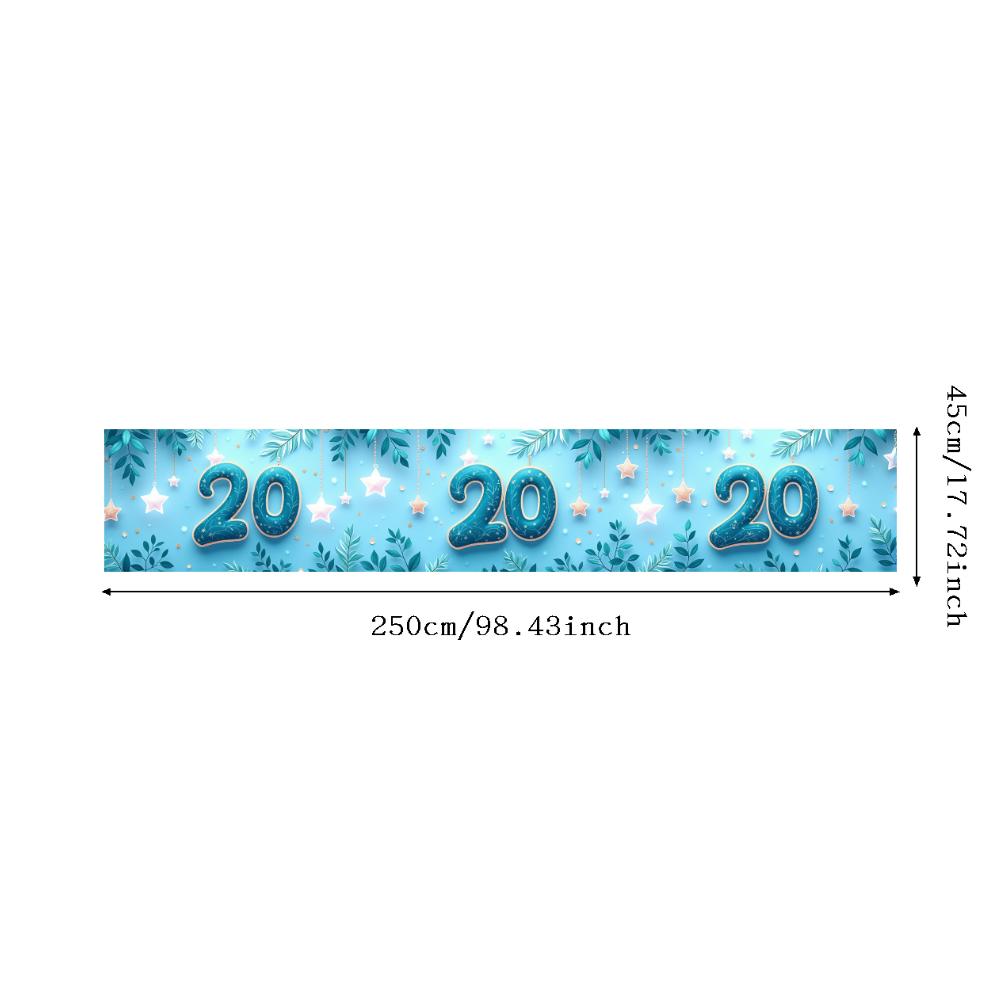 Leaf Decoration 2020 Banner Year Celebration Banner New Year Banner for Indoor Decoration Holiday Decoration New Year Party