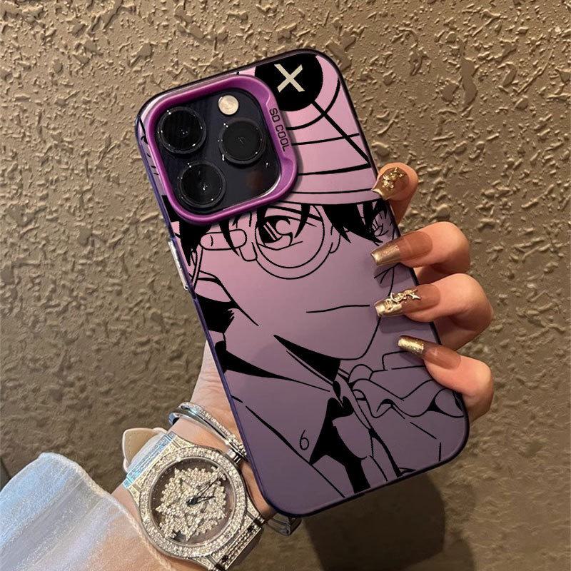 Conan iPhone 15 Pro Hülle für Max, XR, 14/13, 12, 11Xs - Weiches Laser Tide Design