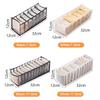 Home Storage Foldable Organizer Drawer Closet Organizers Divider Boxes For Underwear Bra Scarves Socks Underpants Jeans Storage Box with Compartments