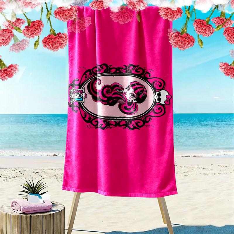 Ula Cartoon Print Beach Towel, Large Soft Quick Dry Towel for Beach Camping Swimming