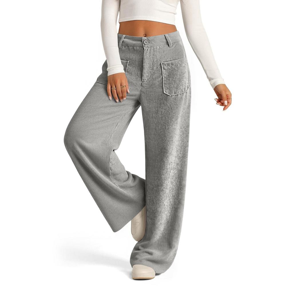 Women's Loose Wide Leg Casual Pants Straight Leg Comfortable Pants for Everyday Wear
