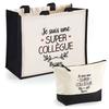 Gift Box - PLANETEE - Ilyana - Personalized «A Super Colleague» - Jute & Cotton - French Manufacturing