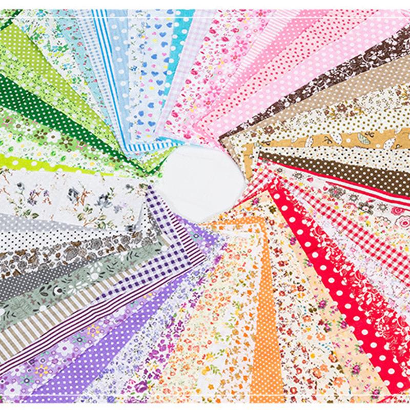 100% Cotton Flower Dot Printed Fabric, Patchwork Sewing Craft Material for DIY Tilda