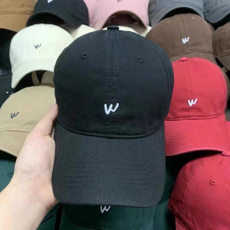Simple Small Letter Embroidered Cap Men'S And Women'S Fashion Versatile Face Small Sun Visor Baseball Cap