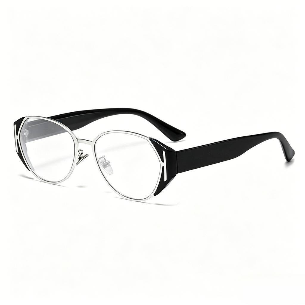 Retro cat eye sunglasses women's round face thin advanced sunglasses old money wind UV protection glasses