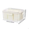 Portable Food Serving Tray with Lid Meal Organizer Reusable Good Sealing for Family Gatherings
