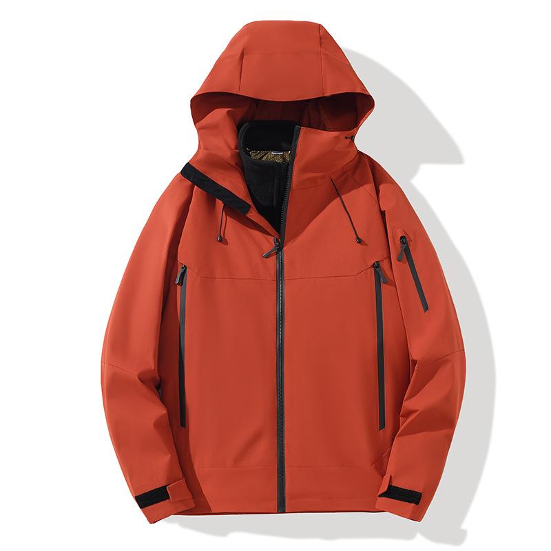 

New Autumn and Winter Mountain Style Jacket for Men and Women, Outdoor Three-in-one Detachable Two-piece Set, Inflatable Neck Pillow M