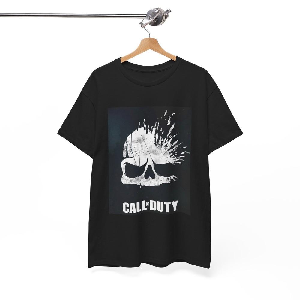 Футболка Call Of Duty с черепом Графика GamerTag Видеоигры Унисекс Плотный хлопок Унисекс Футболка S