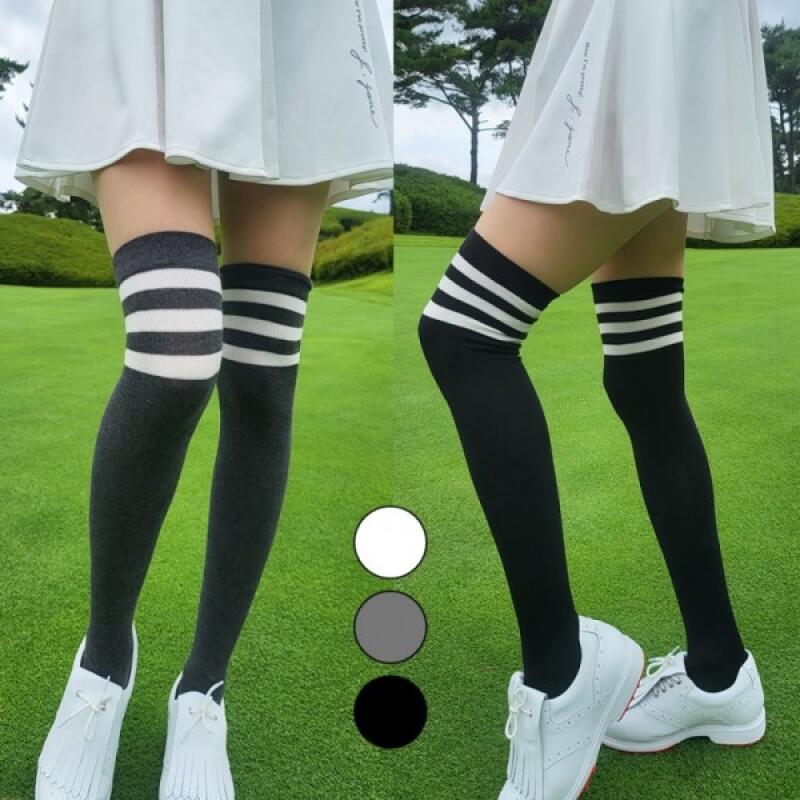 3-line Over-the-knee Socks, Golf Socks, and Athleisure Socks