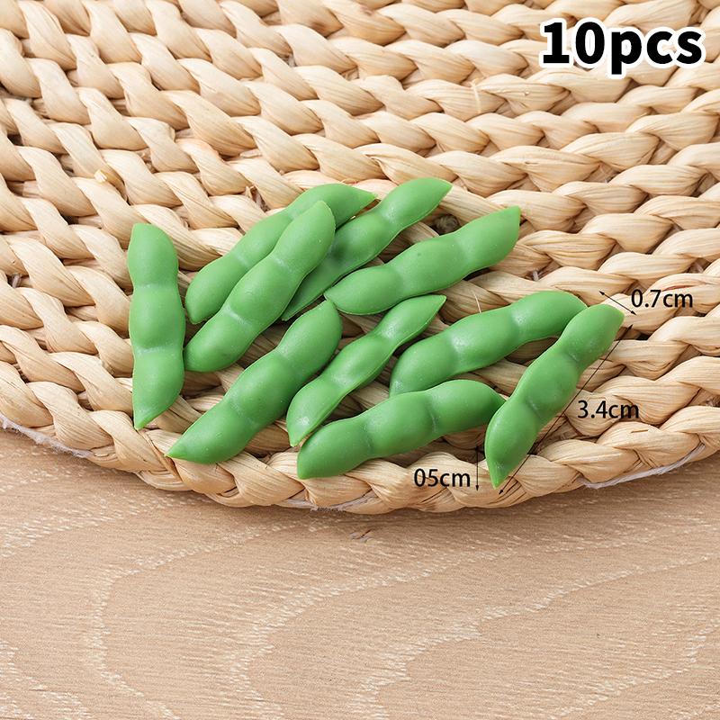 10Pcs Mini Artificial Vegetables Chili Cabbage Edamame Cucumber And So On Home Kitchen Decoration Holiday Gift