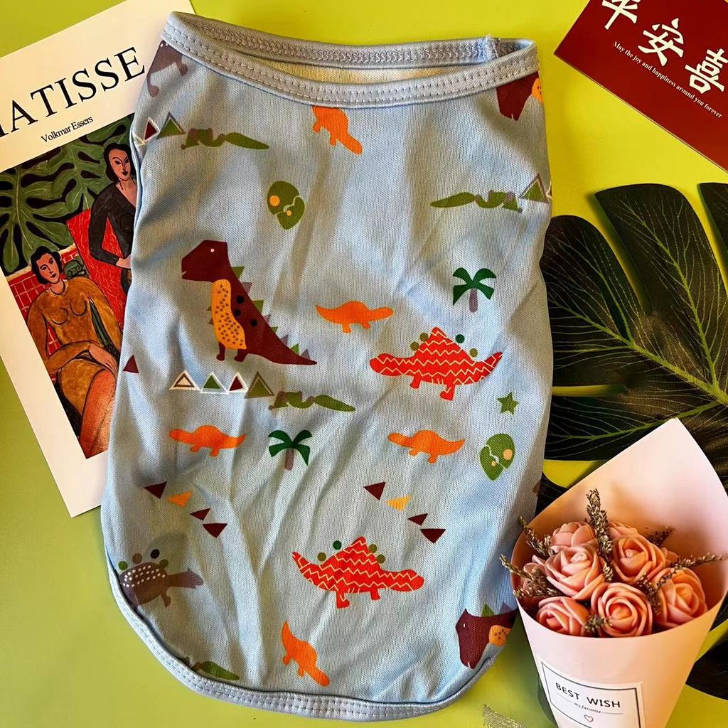 Spring and Summer Dog Clothes Cat Teddy Poodle Chihuahua Bizarre Bear Small Medium Dog Clothes Yellow Duckling Vest