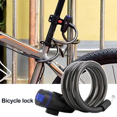 Bicycle Bike Lock with Keys Rust Resistant Scratch-Proof Anti-theft Universal MTB Road Bike Steel Wire Chain Lock