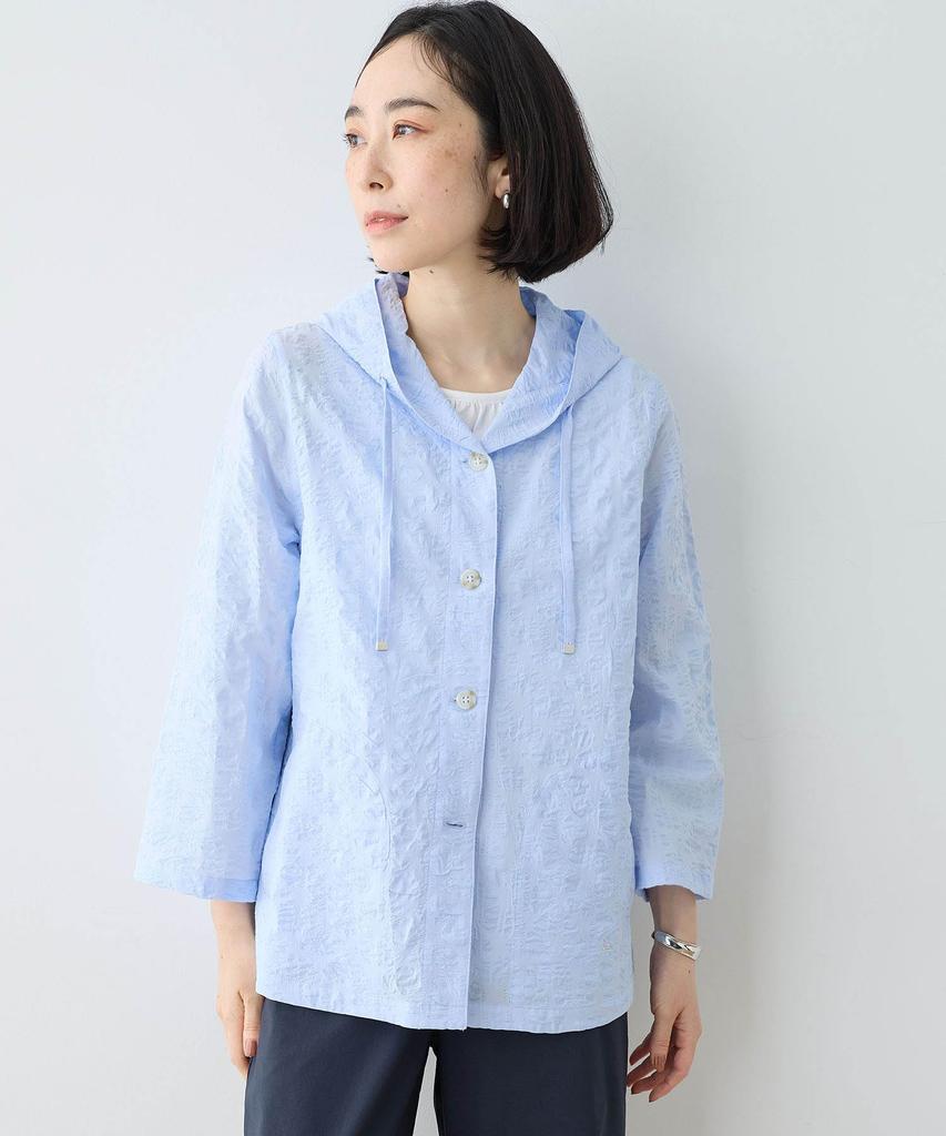 DECOY Hooded Size 493041 Women's Shirt, 9, Sax,