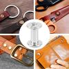 50set Stainless Steel Binding Screws Silver Color Stud Bolts Snap Rivets  For Leather Decoration