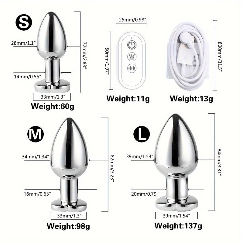 Heart-shaped Vibrating Luminous Anal Plug Butt Plug G-spot Masturbation Anal Dildo Adults Pleasure Couple Sex Toys App Control