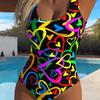 1011 new European and American summer tights swimsuit sexy new sleeveless one-piece