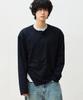 OURDAYZ Side Placket Henley Neck Long Sleeve [Navy]