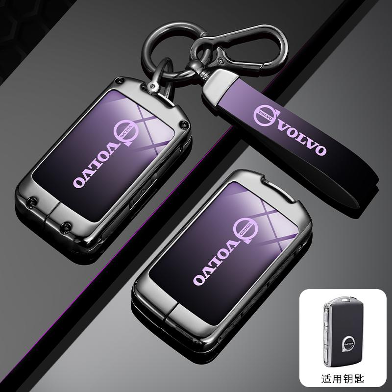 Szwdr4 Zinc Alloy Car Key Case Cover Key Bag Shell Holder For Volvo XC60 XC40 XC90 S90 V60 S60 V90 C40 Polestar 1 Polestar 2 Accessory