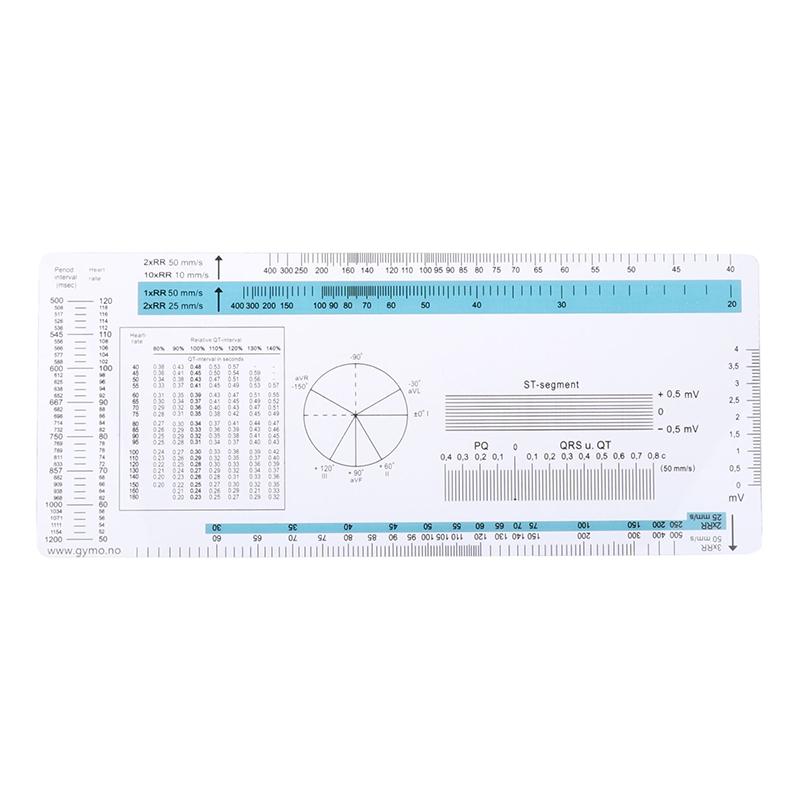 Ecg Ruler Ecg Student Pocket Reference Guide Electrocardiogram Ruler Cardiogram Transparent Soft Heart Rate Ruler