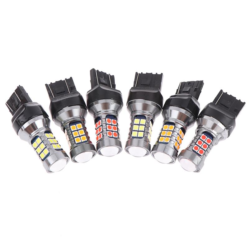 1Pcs T20 LED 7440 7443 Led WY21W W21W Led Bulbs Car LED Bulbs Signal Lamp T20 27SMD 3030 Backup Brake Reverse Parking Lamp Bulbs 7