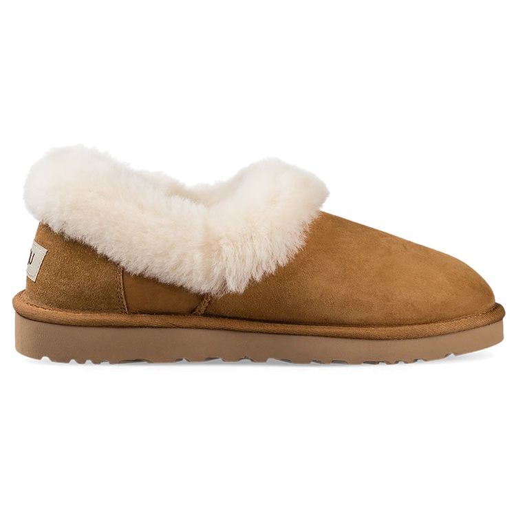 UGG Warm And Durable Comfortable Slip On Plush Ankle Snow Boots Women Boots Chestnut 1119002-CHE
