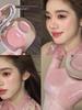 Two Lives of Lightness! the Tenderness That Spills Off the Screen! Two-Tone Water-Gloss Blush Cream with Low Saturation Gray-Pink Highlighter