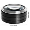 5X Dome Desktop Magnifying Glass 70mm Optical Glass 6 LED Cylinder Magnifier Map Jewelry Reading Magnifier for Seniors Reading