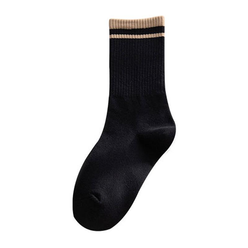 Socks Women'S Mid-Tube Cotton Socks Men'S Trendy Couple High-Waisted Sports Stockings Women'S