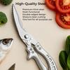 Multifunctional Kitchen Scissors Heavy-Duty Stainless Steel Chicken Bone Shears Fish Vegetables Cutting Household Cooking Tool5