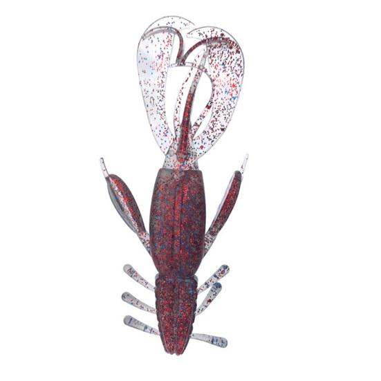 1/4Pcs 10.5g/10cm Soft Crayfish Lure Artificial Swimbait Reusable Bionic Simulation Lobster Fake Shrimp Bait Freshwater Saltwater Trout Bass Fishing